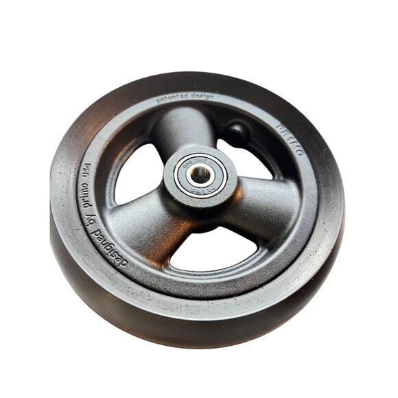 Primo Wheelchair Complete Casters 101259 5"x1.5" Low Poly 3 Spoke 1 Pair - Picture 2 of 5